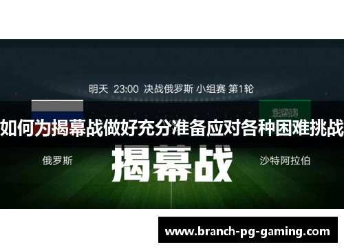 如何为揭幕战做好充分准备应对各种困难挑战